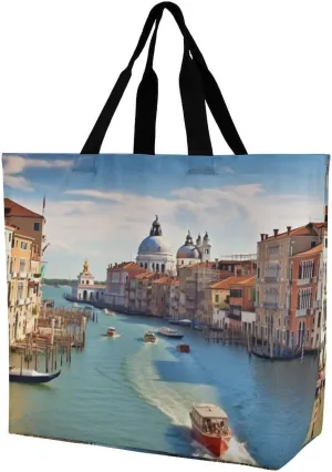 Pfhorn Flower Fairy Tote Bag for Women Reusable Grocery Shoulder Bag Shopping Bags for Travel, Groceries