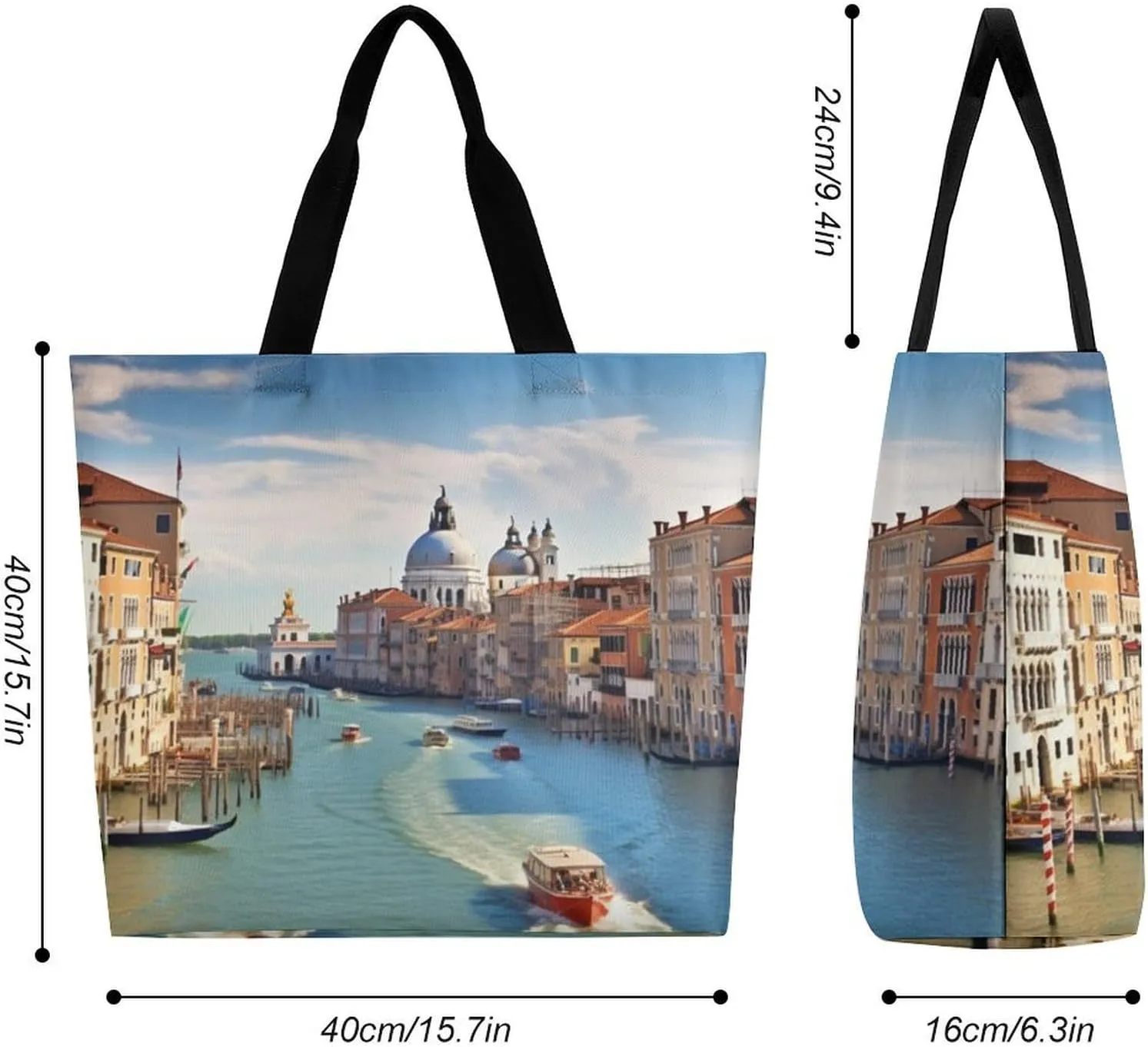 Pfhorn Flower Fairy Tote Bag for Women Reusable Grocery Shoulder Bag Shopping Bags for Travel, Groceries