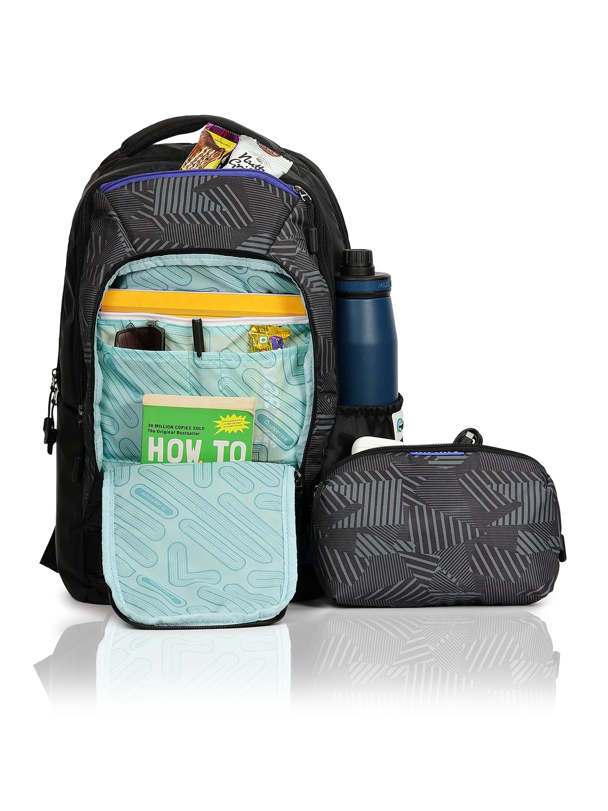 Pixel Plus 01 2025 Black Backpack