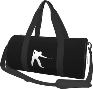 Player Billiards Ball Convertible Garment Bag with Shoulder Strap, Carry on Garment Duffel Bag for Men Women - Rolling Foldable for Travel Luggage Bags (Black)