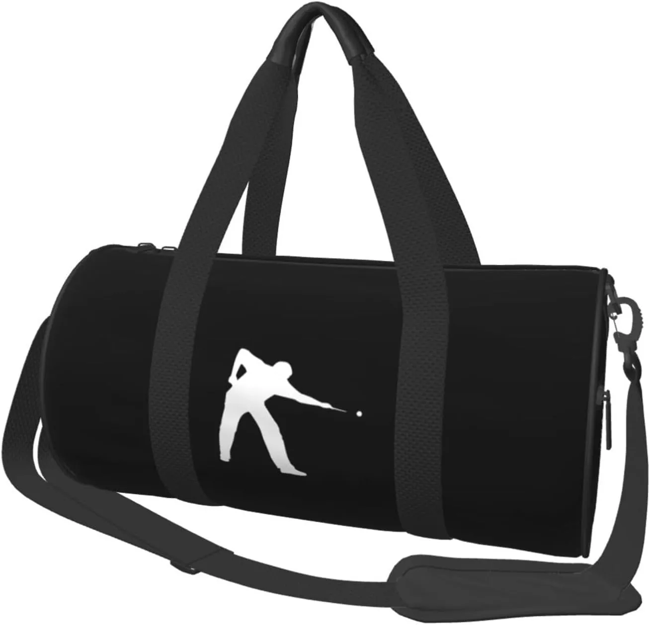 Player Billiards Ball Convertible Garment Bag with Shoulder Strap, Carry on Garment Duffel Bag for Men Women - Rolling Foldable for Travel Luggage Bags (Black)