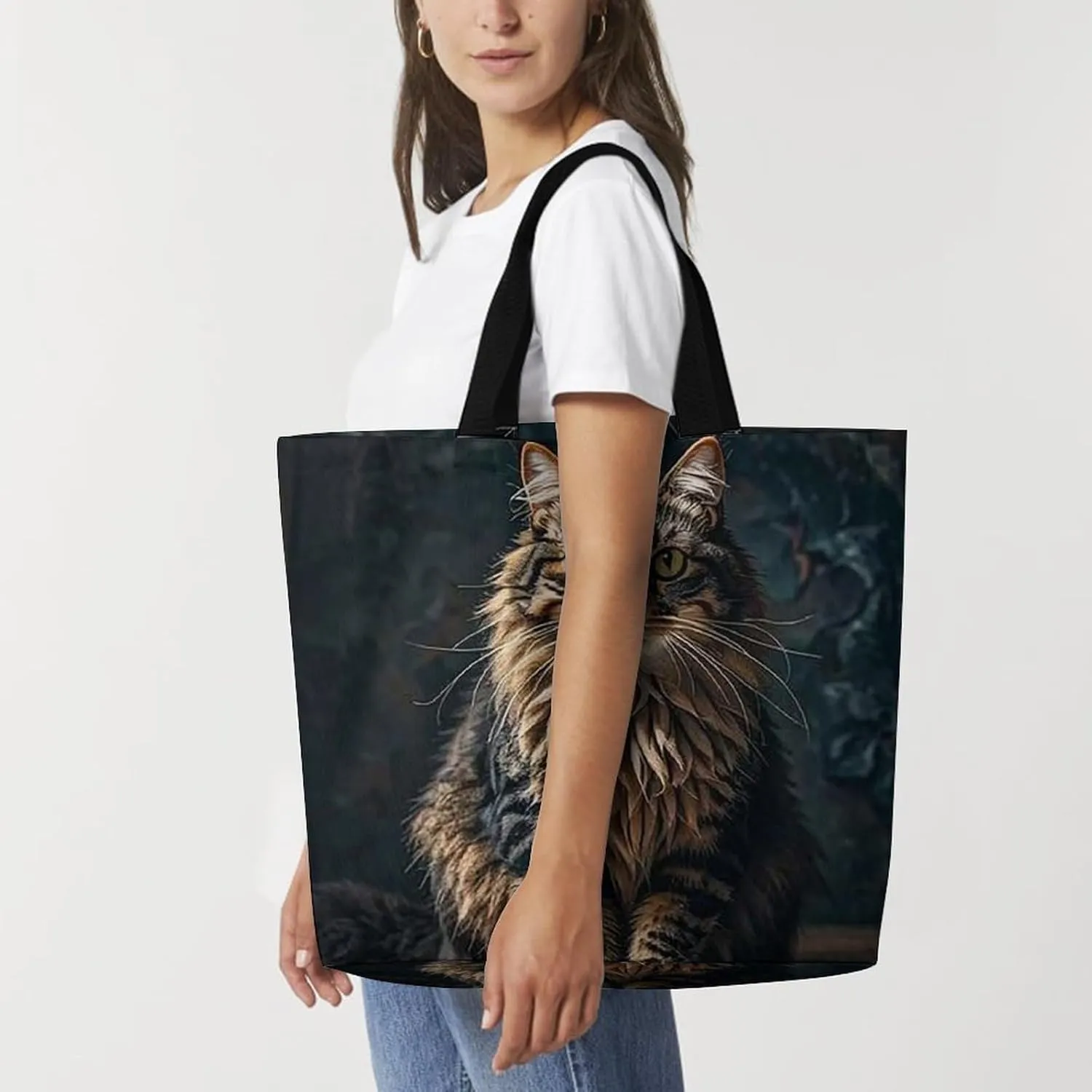 Poker Tournament Tote Bag for Women Reusable Grocery Shoulder Bags Shopping Bag for Travel, Groceries