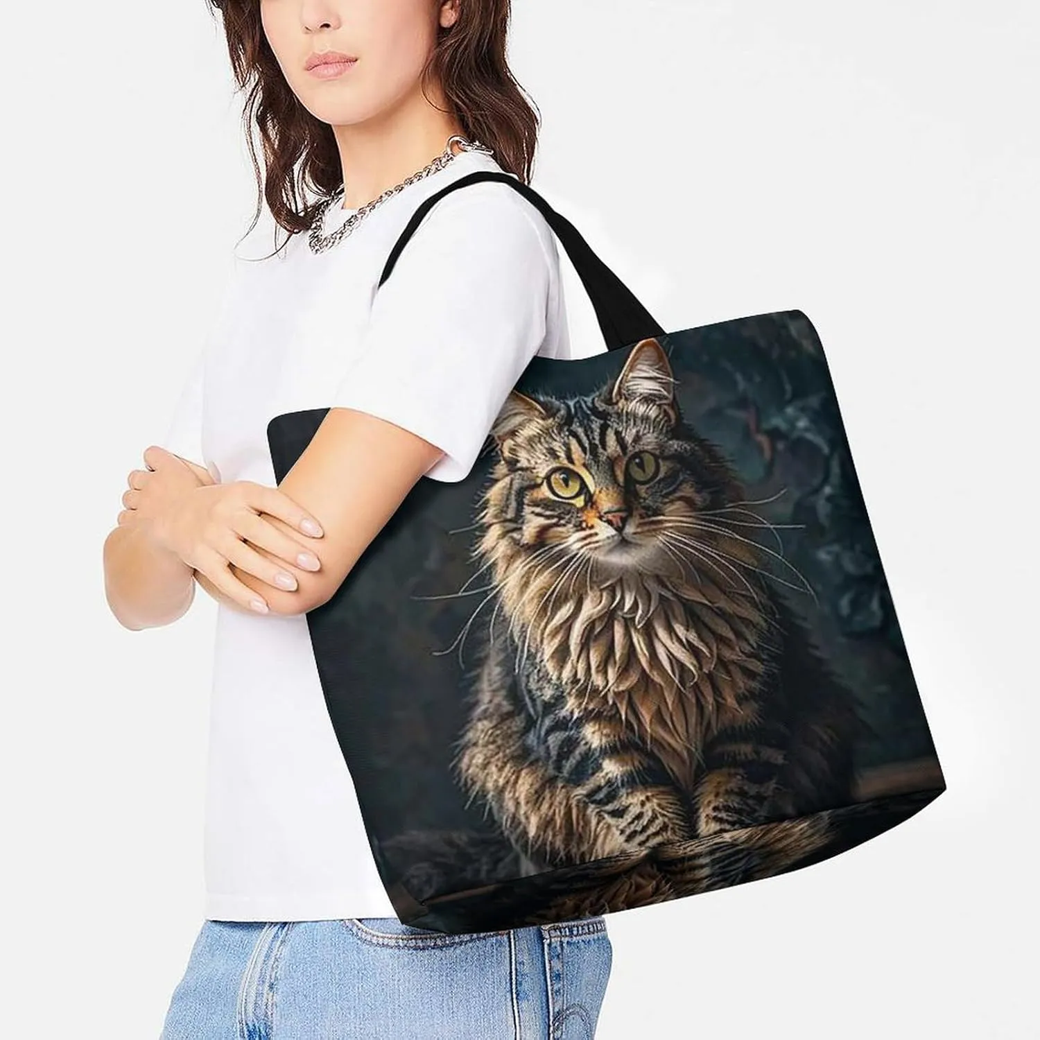 Poker Tournament Tote Bag for Women Reusable Grocery Shoulder Bags Shopping Bag for Travel, Groceries