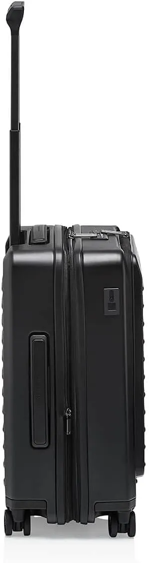 PORSCHE DESIGN 21" Spinner Expandable Carry-On Luggage - 15" Laptop Compartment - Roadster Travel Hardside Suitcase - Black Matte
