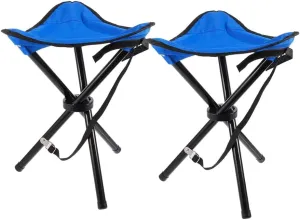 Portable Folding Camping Stool, Tripod Seat, Folding, Outdoor Travel Medium Chair for Picnic Garden Lawn