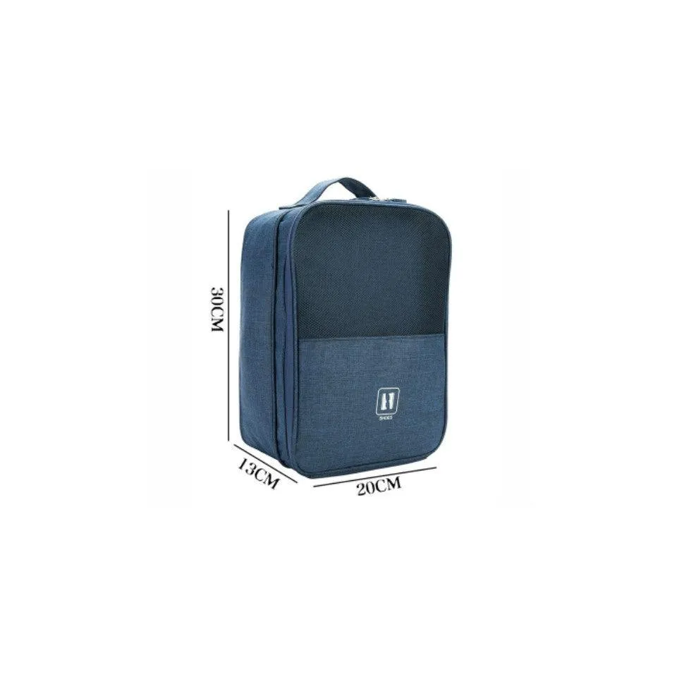 Portable Travel Shoe Bag Organizer- Navy Blue
