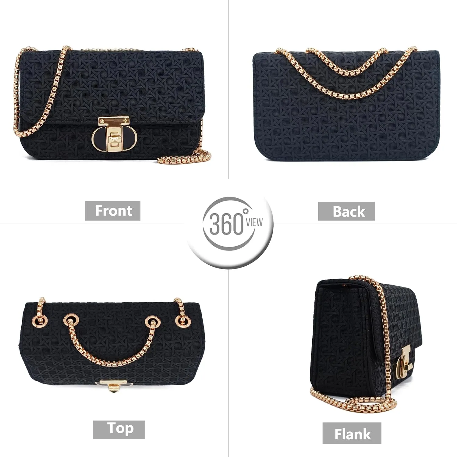 PORT&LOTUS Mini Shoulder Bag for Women PU Leather Small Bags for Women Little Tote Bag Women Purses