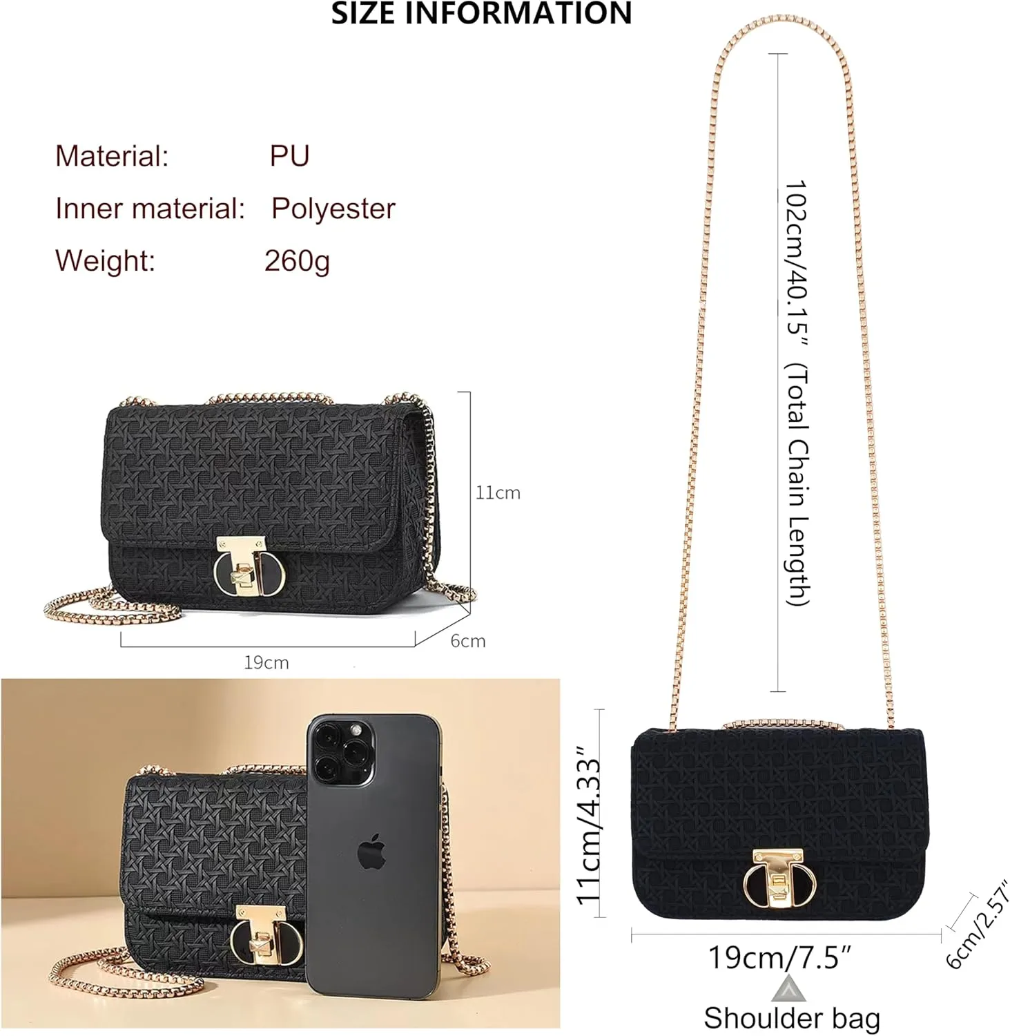 PORT&LOTUS Mini Shoulder Bag for Women PU Leather Small Bags for Women Little Tote Bag Women Purses