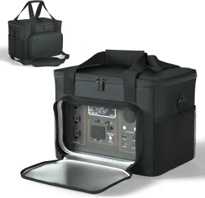 Power Station Carrying Bag - Water-Resistant, Durable900D Oxford Fabric - Ideal for300-500W Power Stations - Perfect for Outdoor Activities & Travel