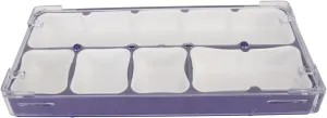 Premium Acrylic Watch Parts Storage Box, 5 Compartments, Transparent Design, Soft Rubber Lining, Impact and Dust Proof, Ideal for Storing Watches Movement Parts, Screws, and Hardw