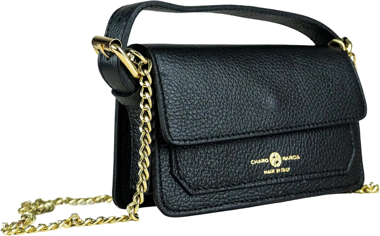 Premium Italian Leather Handmade in Florence, Italy. Small Crossbody Bag for Women with a Detachable Strap Made in Italy