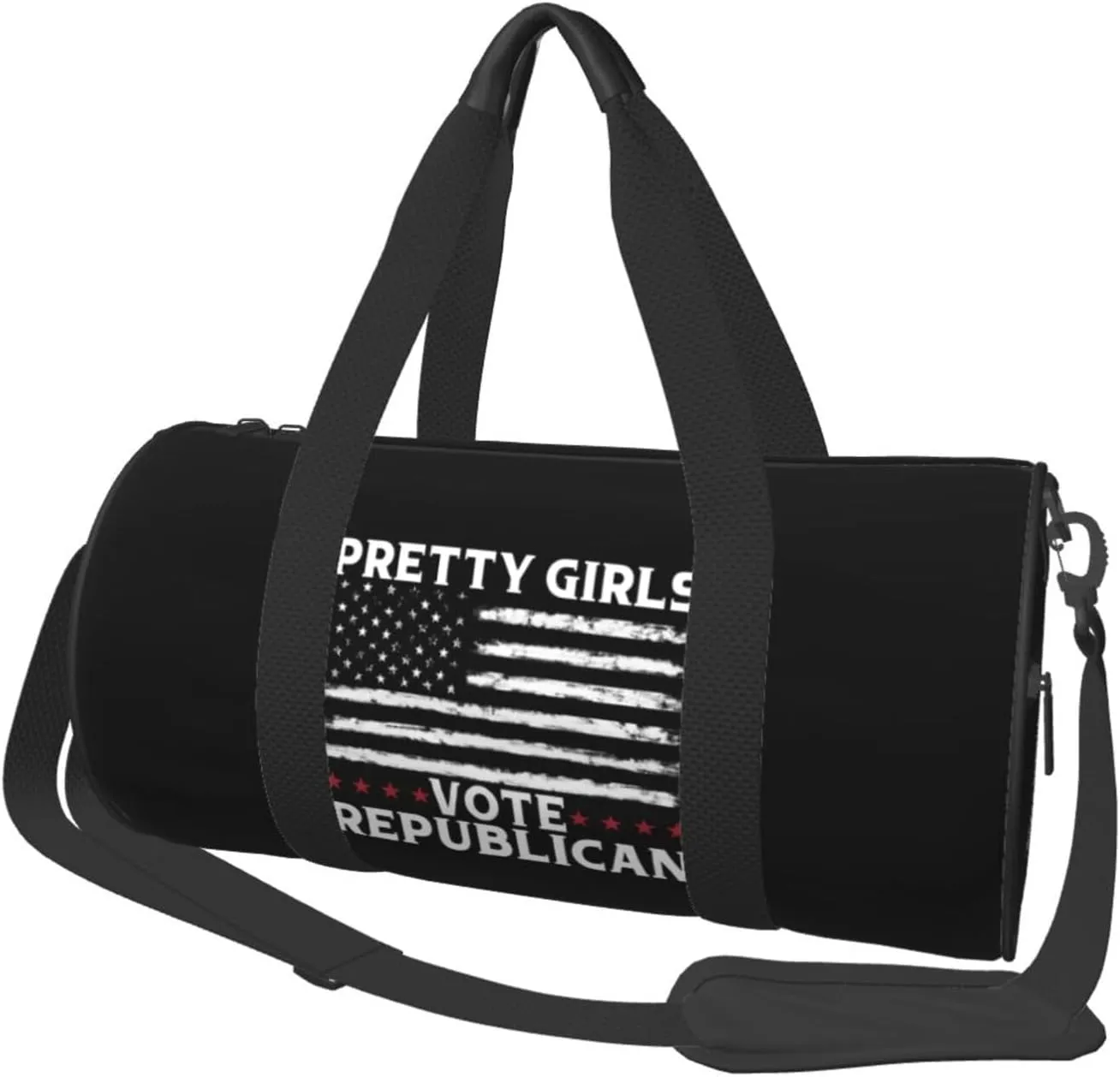 Pretty Girls Vote Republican Vote Red Duffel Bag Gym Bag Travel Sports Tote Large Foldable Beach Swim Yoga2