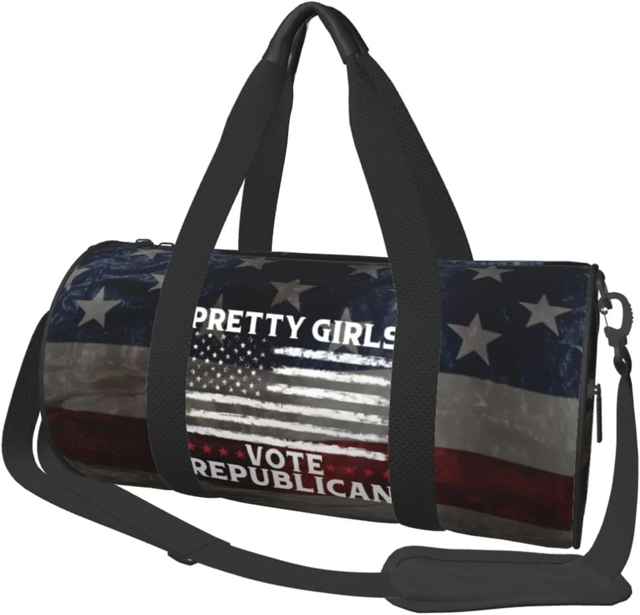 Pretty Girls Vote Republican Vote Red Duffel Bag Gym Bag Travel Sports Tote Large Foldable Beach Swim Yoga3