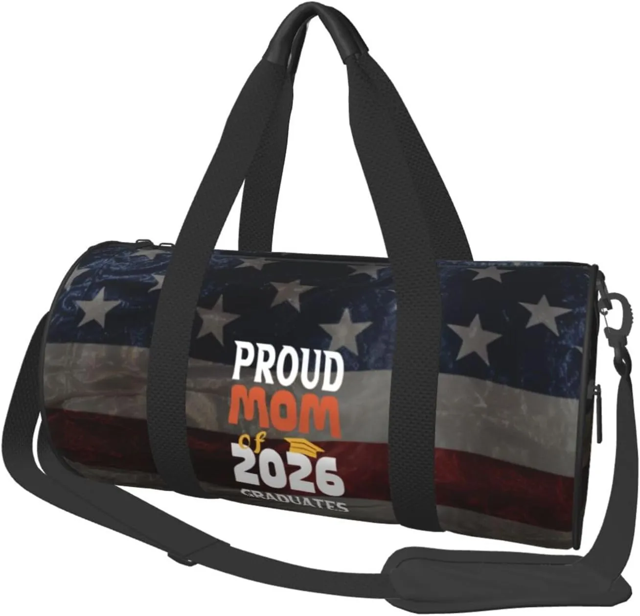 Proud Mom Class Of 2026 Graduate Duffel Bag Gym Bag Travel Sports Tote Large Foldable Beach Swim Yoga7