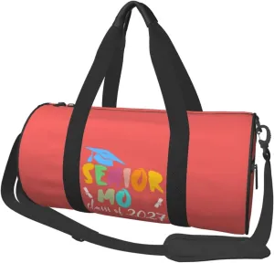 Proud Mom Class Of 2027 Graduate Duffel Bag Gym Bag Travel Sports Tote Large Foldable Beach Swim Yoga0