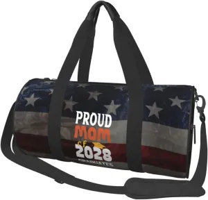 Proud Mom Class Of 2028 Graduate Duffel Bag Gym Bag Travel Sports Tote Large Foldable Beach Swim Yoga1