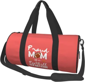 Proud Mom Of A Football Senior 2028 Duffel Bag Gym Bag Travel Sports Tote Large Foldable Beach Swim Yoga4