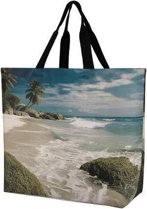 Psychedelic Smoke Tote Bag for Women Reusable Grocery Shoulder Bag Shopping Bags for Travel, Groceries
