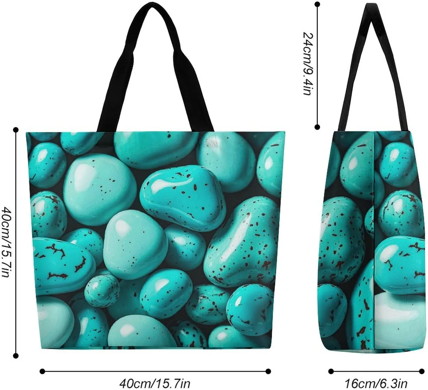 Psychedelic Smoke Tote Bag for Women Reusable Grocery Shoulder Bag Shopping Bags for Travel, Groceries