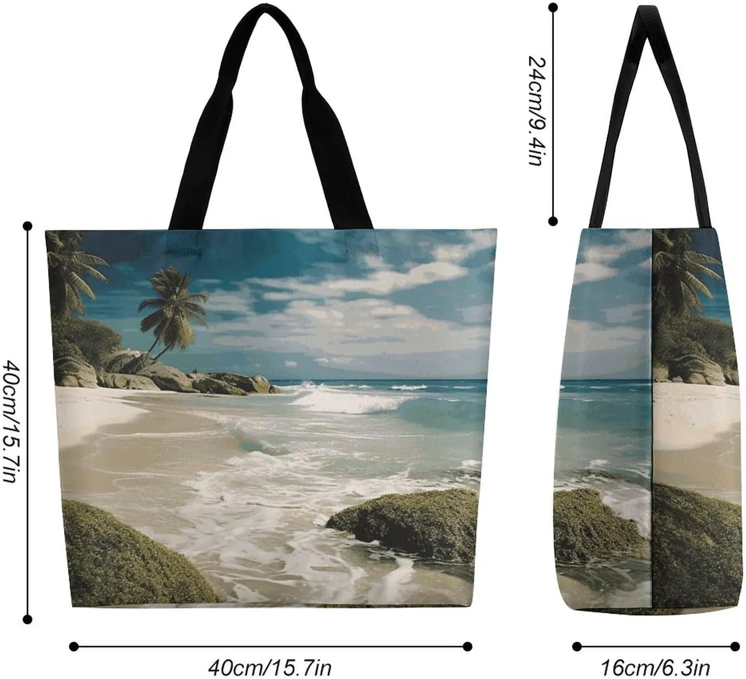 Psychedelic Smoke Tote Bag for Women Reusable Grocery Shoulder Bag Shopping Bags for Travel, Groceries