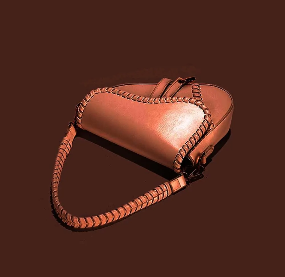 PURFANREE Women Trendy Saddle Shoulder Bag Clutch Purse Underarm Handbag Satchel HandBag Crossbody Bag