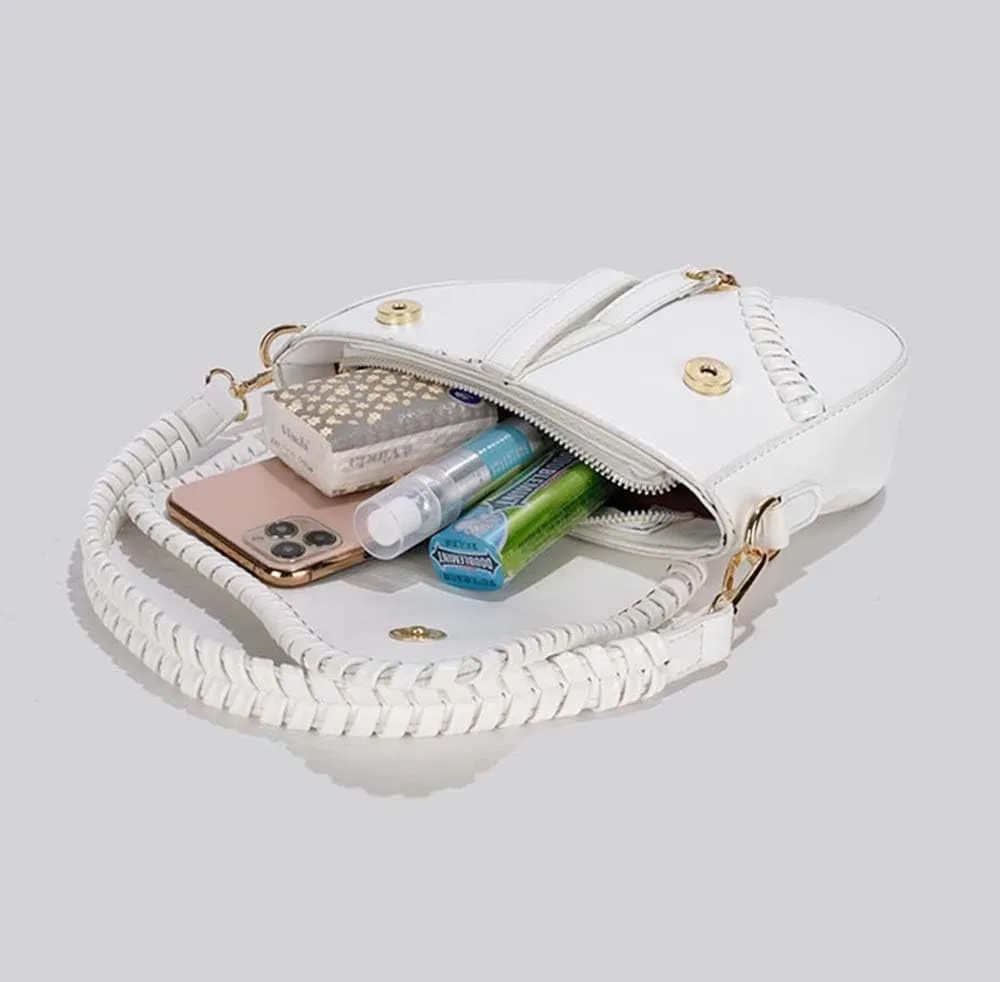 PURFANREE Women Trendy Saddle Shoulder Bag Clutch Purse Underarm Handbag Satchel HandBag Crossbody Bag