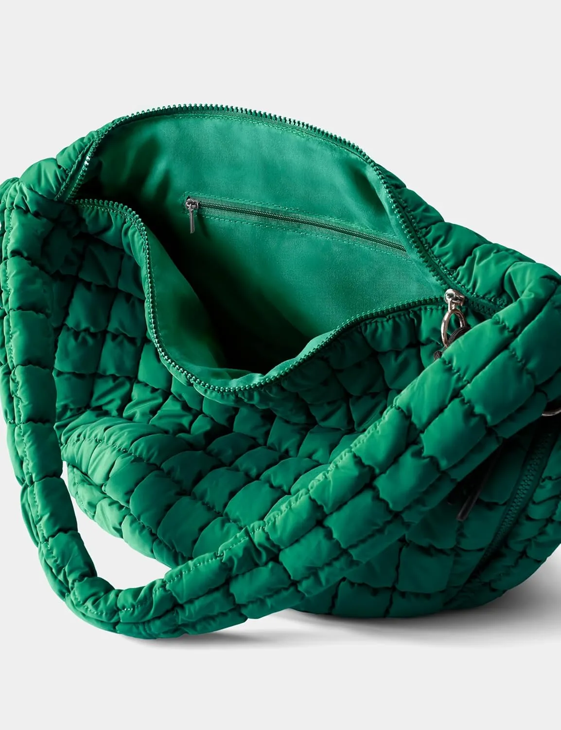 Quilted Tote Bag Large Quilting Cute Puffer Shoulder Bag Lightweight Quilted Padding Hobo Bag for Women Winter Fashion