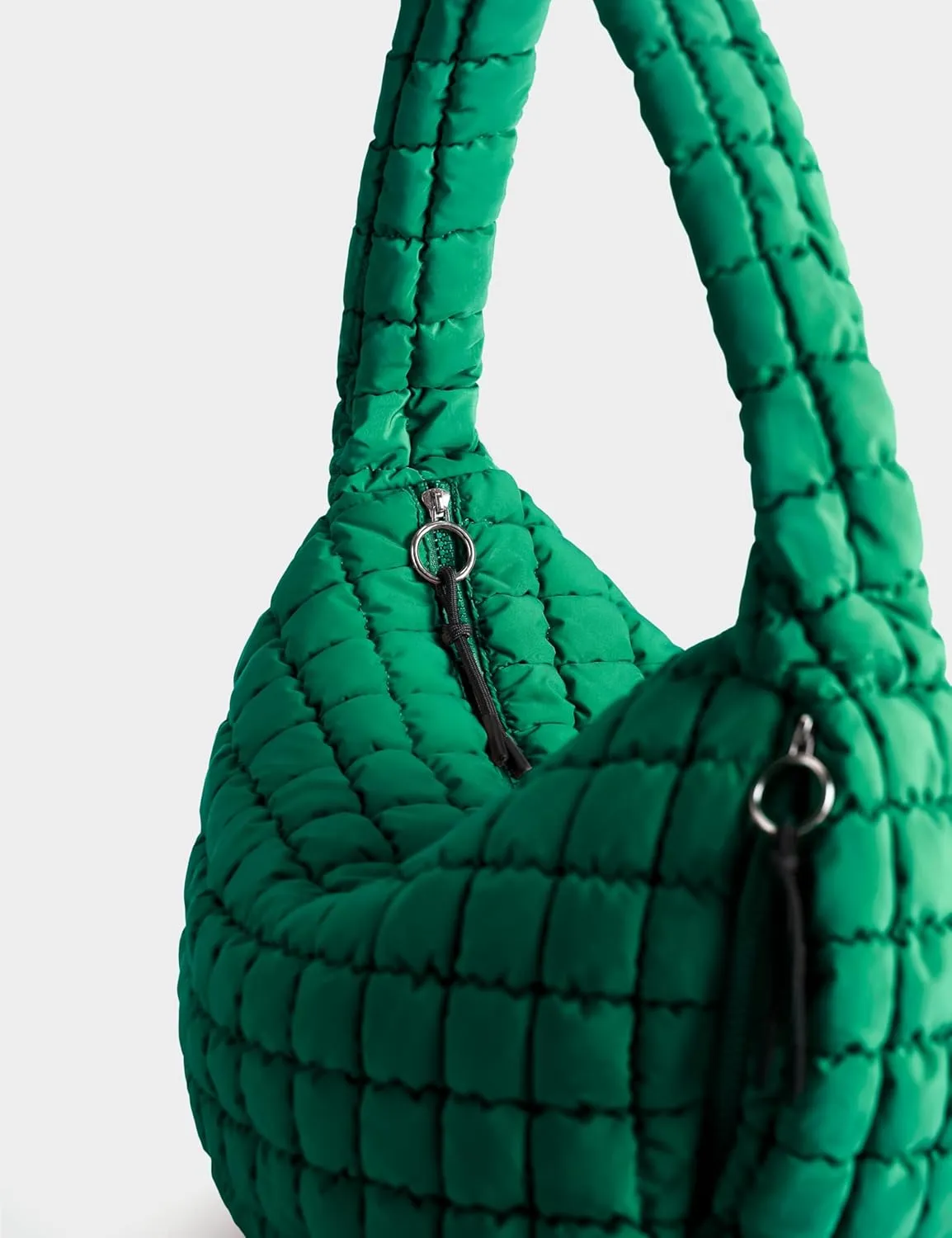 Quilted Tote Bag Large Quilting Cute Puffer Shoulder Bag Lightweight Quilted Padding Hobo Bag for Women Winter Fashion