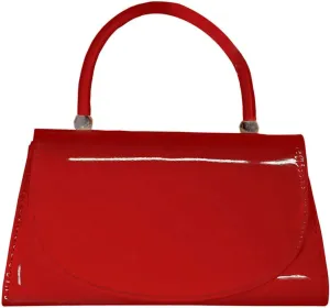 QWINEE Women's Evening Handbags Patent Leather Clutch Elegant Chain Strap Flap Bag Party Cocktail Purse