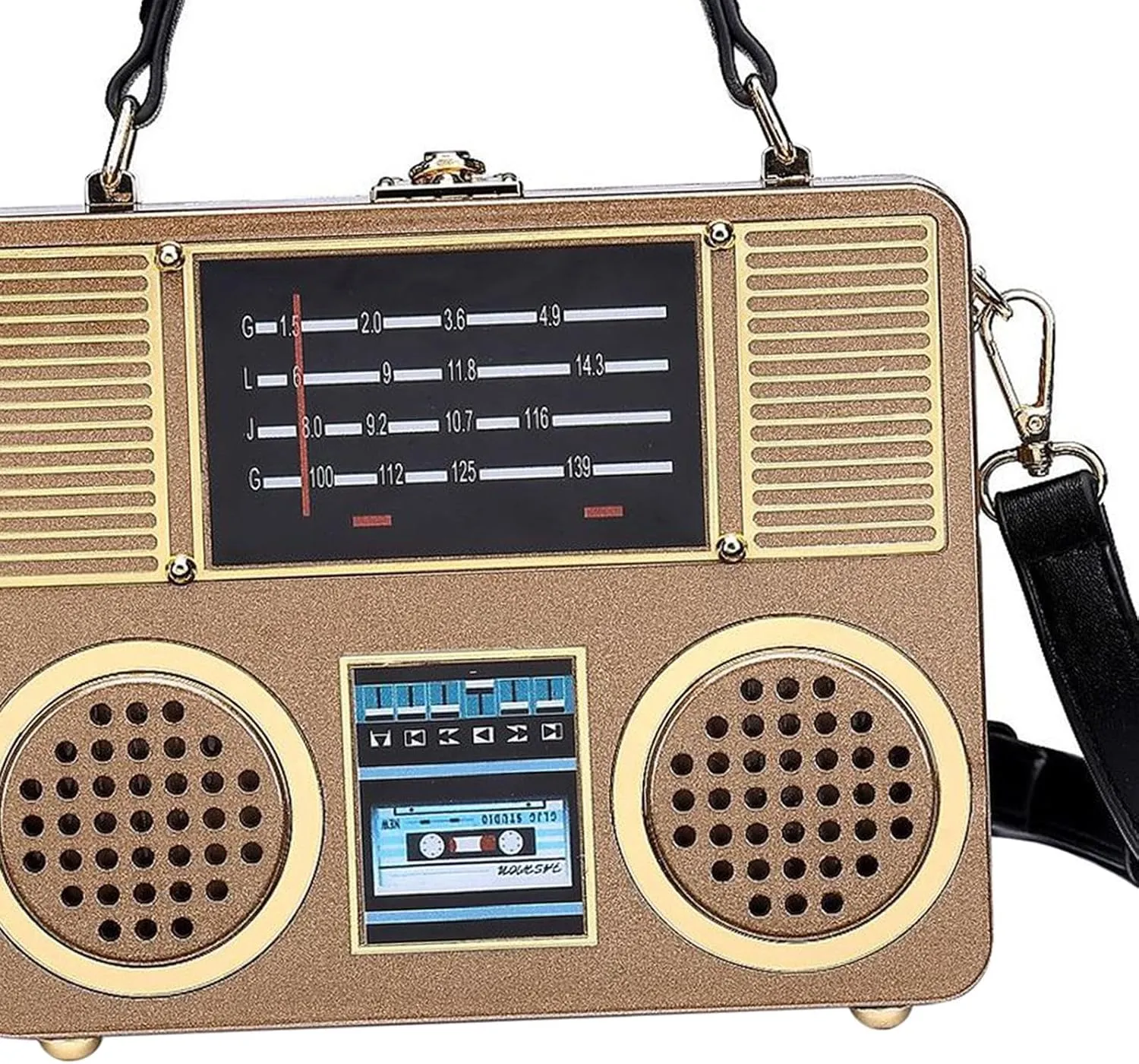 Radio Shape Bag Satchel Purse Women Handbag for Dating Outdoor Holiday Shopping