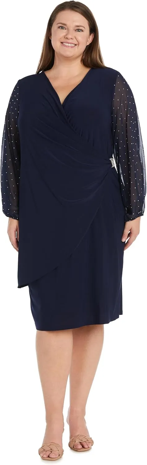 R&M Richards Women's Château Lumière Beaded Gown