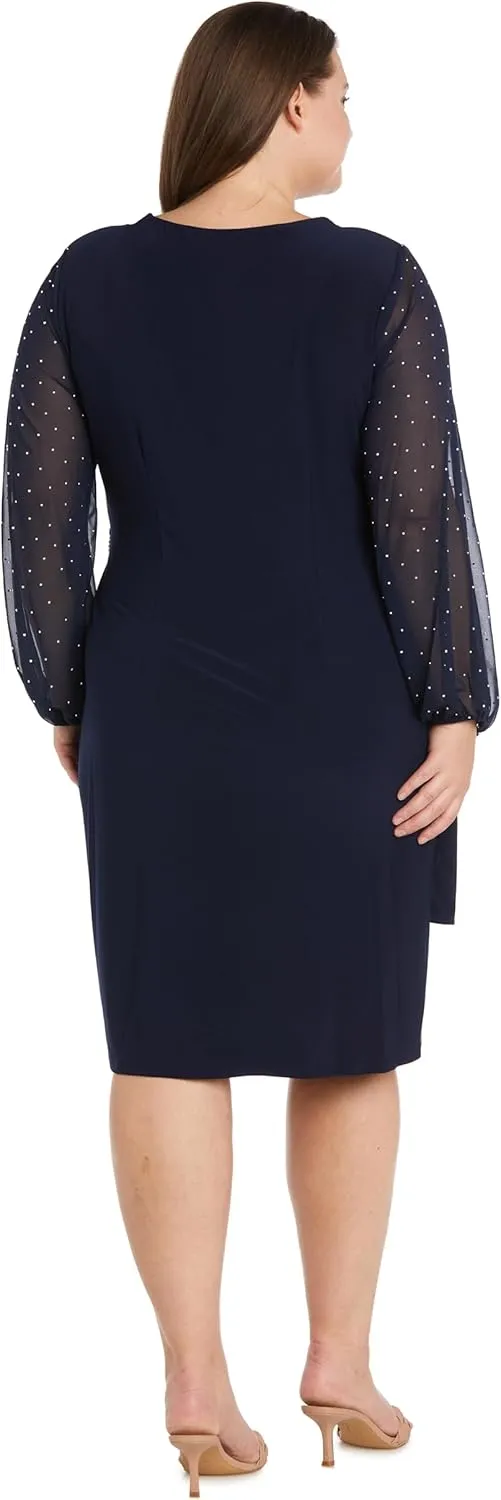 R&M Richards Women's Château Lumière Beaded Gown