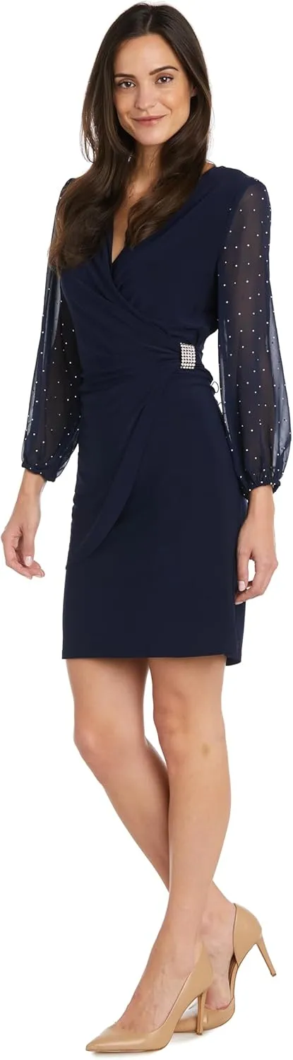 R&M Richards Women's Château Lumière Beaded Gown