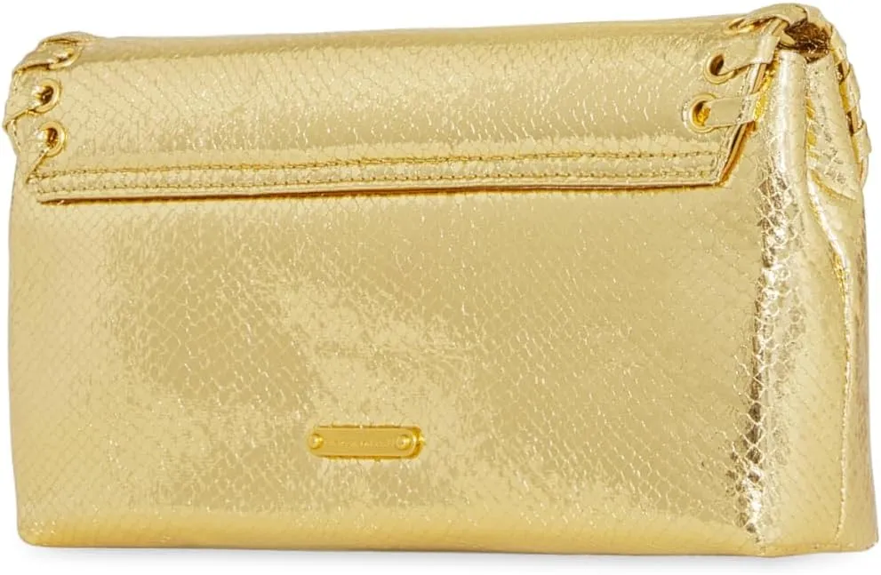 Rebecca Minkoff Whip Clutch, Gold, Antique Brass Hardware