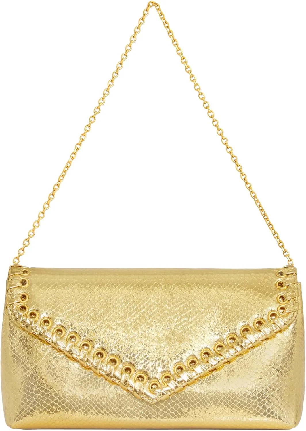 Rebecca Minkoff Whip Clutch, Gold, Antique Brass Hardware