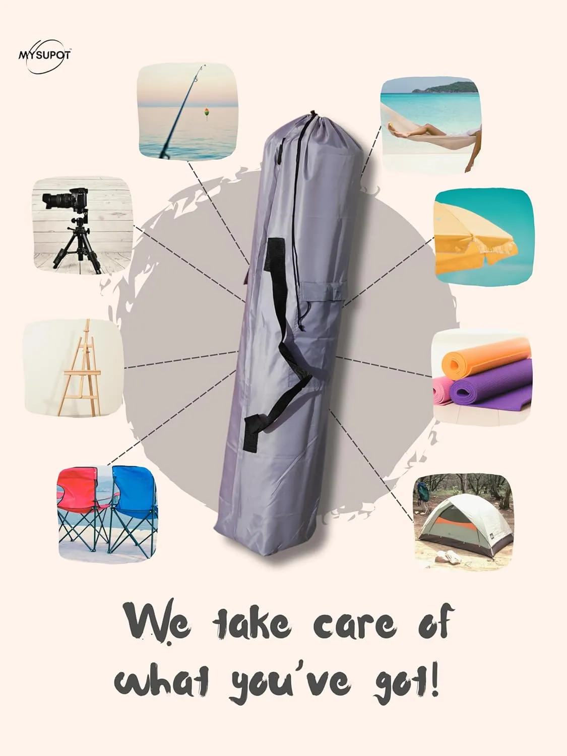 Replacement Bag for Folding Camping Chair, Portable Camp Chair, Hammock, Yoga Mat, Umbrella, Tents, Tripods, Fishing Poles - 420D Oxford Polyester Fabric