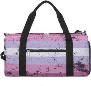 Retro LGBT Pride Flags Gym Bag-Workout Organizer with Water Resistant Compartments for Gym Lovers
