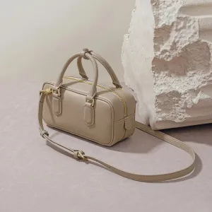 Retro new niche design pillow bag fashion leather shoulder crossbody handbag