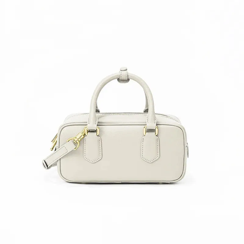 Retro new niche design pillow bag fashion leather shoulder crossbody handbag