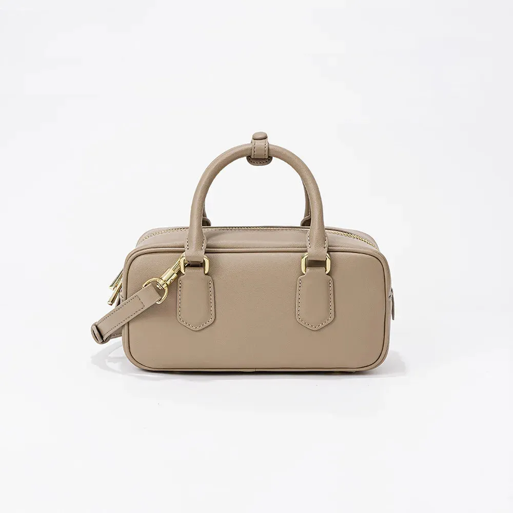 Retro new niche design pillow bag fashion leather shoulder crossbody handbag