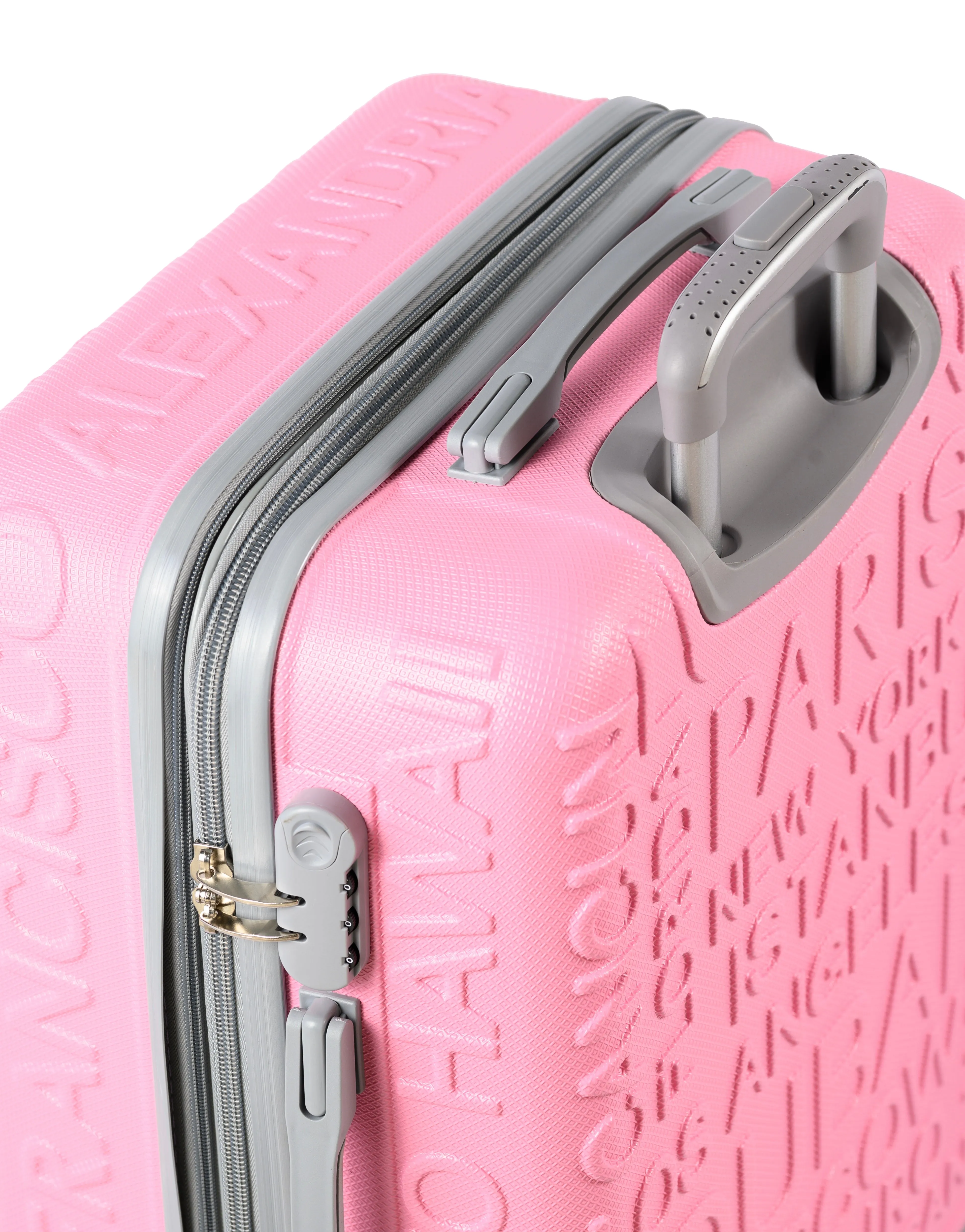 RIO -Complete Luggage Set 3 Piece -ABS(Pink)