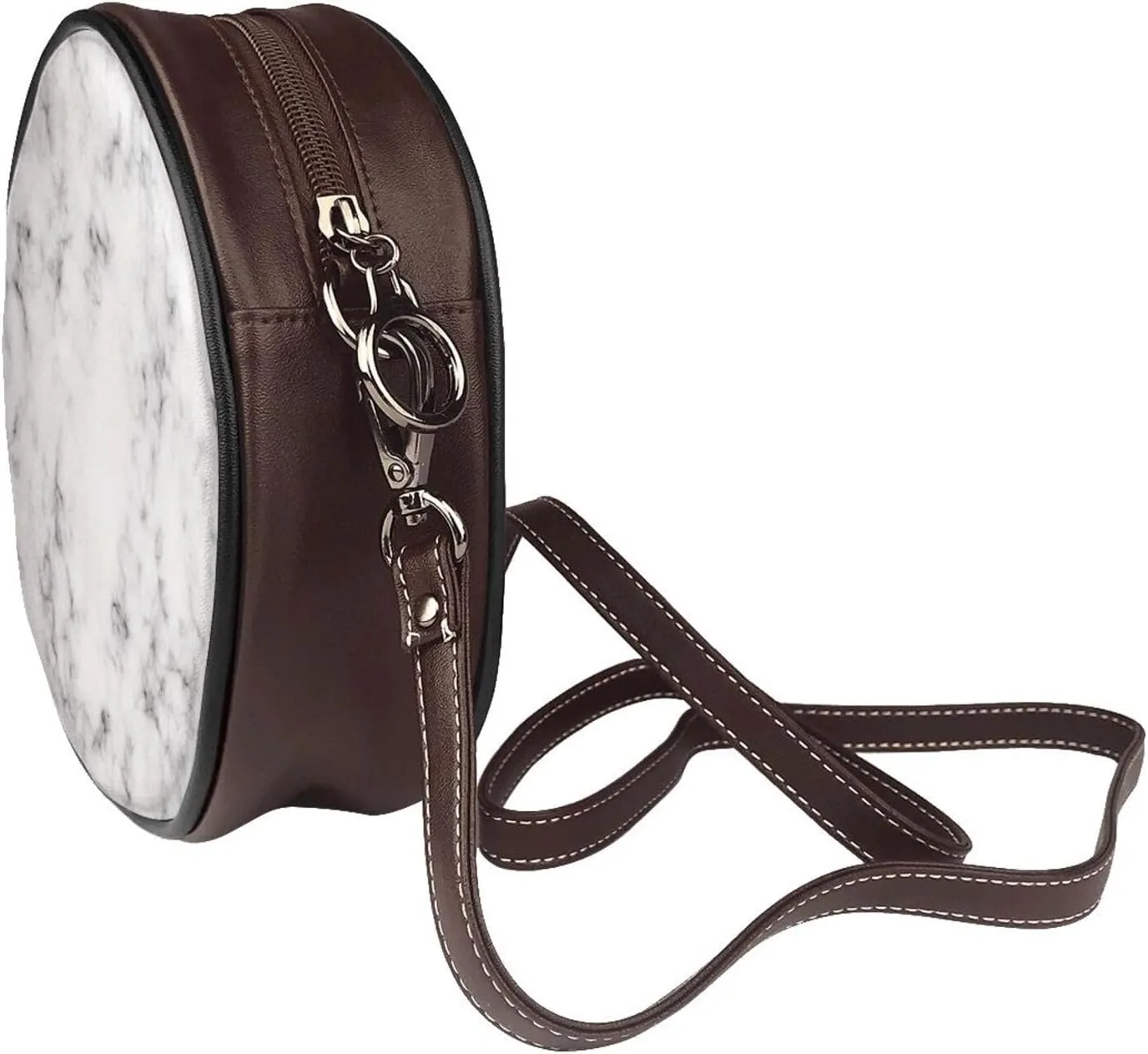 Round Crossbody Shoulder Bag Circle Purse Handbags for Women Small Fashion Clutch Evening Wallet