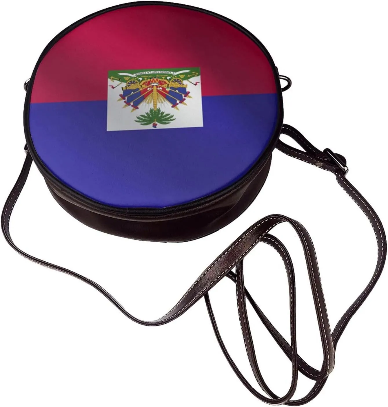 Round Crossbody Shoulder Bag Circle Purse Handbags for Women Small Fashion Clutch Evening Wallet