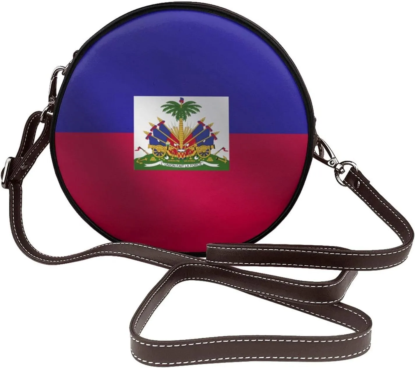 Round Crossbody Shoulder Bag Circle Purse Handbags for Women Small Fashion Clutch Evening Wallet
