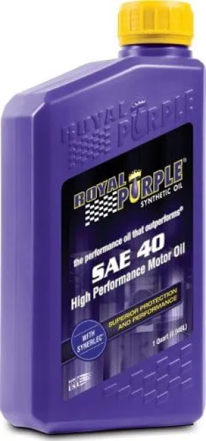 Royal Purple 01040 Heavy Duty SAE 40 High Performance Synthetic Motor Oil - 1 qt.