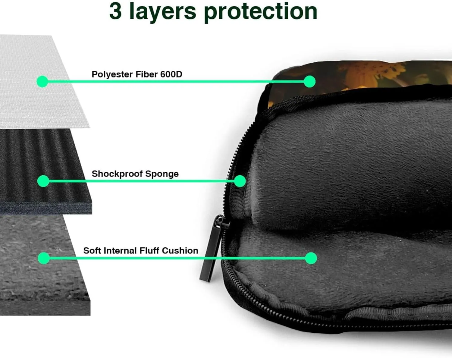Rural Honey Bees flowers Print Laptop Bag - Stylish Messenger Bag and Laptop Case for Men and WomenShoulder Strap