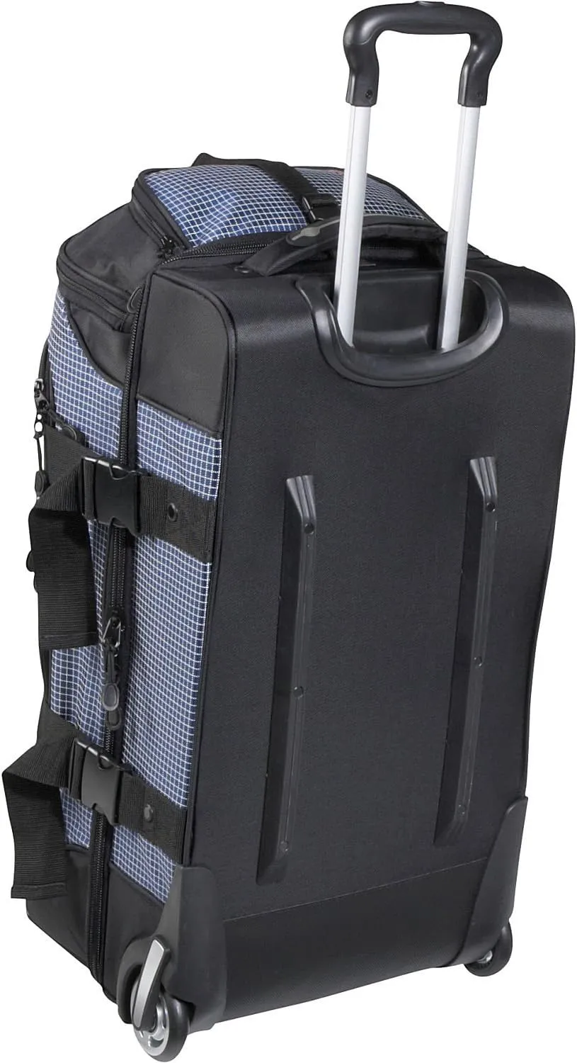 Samsonite Ripstop Wheeled Rolling Duffel Bag, Blue, 26-Inch