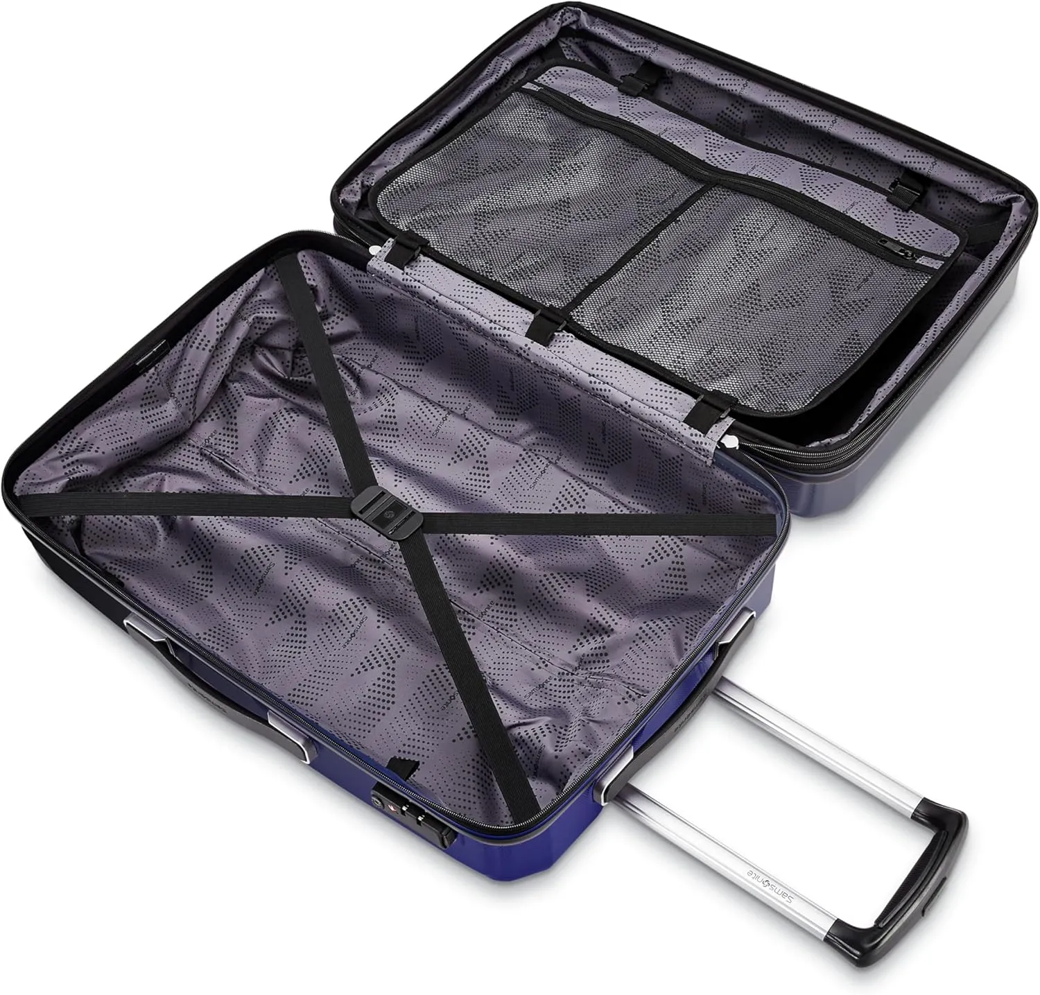 Samsonite Winfield 3 DLX Hardside Expandable Luggage with Spinners, 2PC SET (CO/MED), Royal Blue Ombre