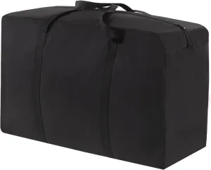SANSAM Extra Large Heavy Duty Moving Bag,Waterproof Duffle Bag with Zippers,Oxford Cloth Storage Tote Bags for Travelling,College Dorm, Space Saving