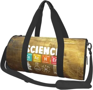 Science Teacher Chemist Physicist Duffel Bag Gym Bag Travel Sports Tote Large Foldable Beach Swim Yoga9